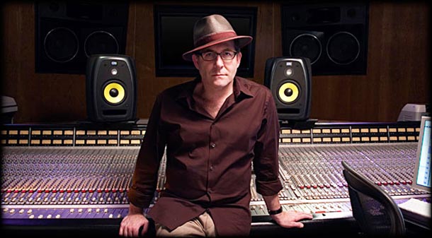 Ron Fair in a recording studio